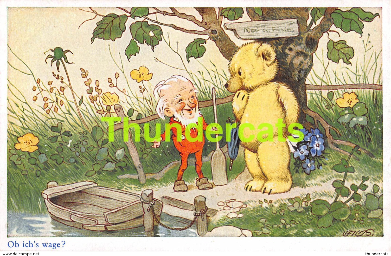 CPA ILLUSTRATEUR ARTIST SIGNED FRITZ BAUMGARTEN GNOME DWARF NAIN LUTIN ZWERGE LILLIPUT KABOUTER - Baumgarten, F.