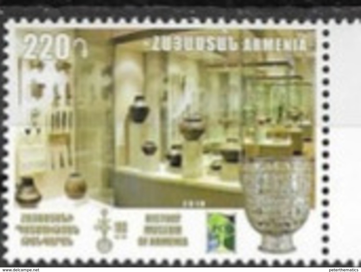 ARMENIA , 2019, MNH, RCC, MUSEUMS, 100th ANNIVERSARY OF HISTORY MUSEUM OF ARMENIA ,1v - Museums