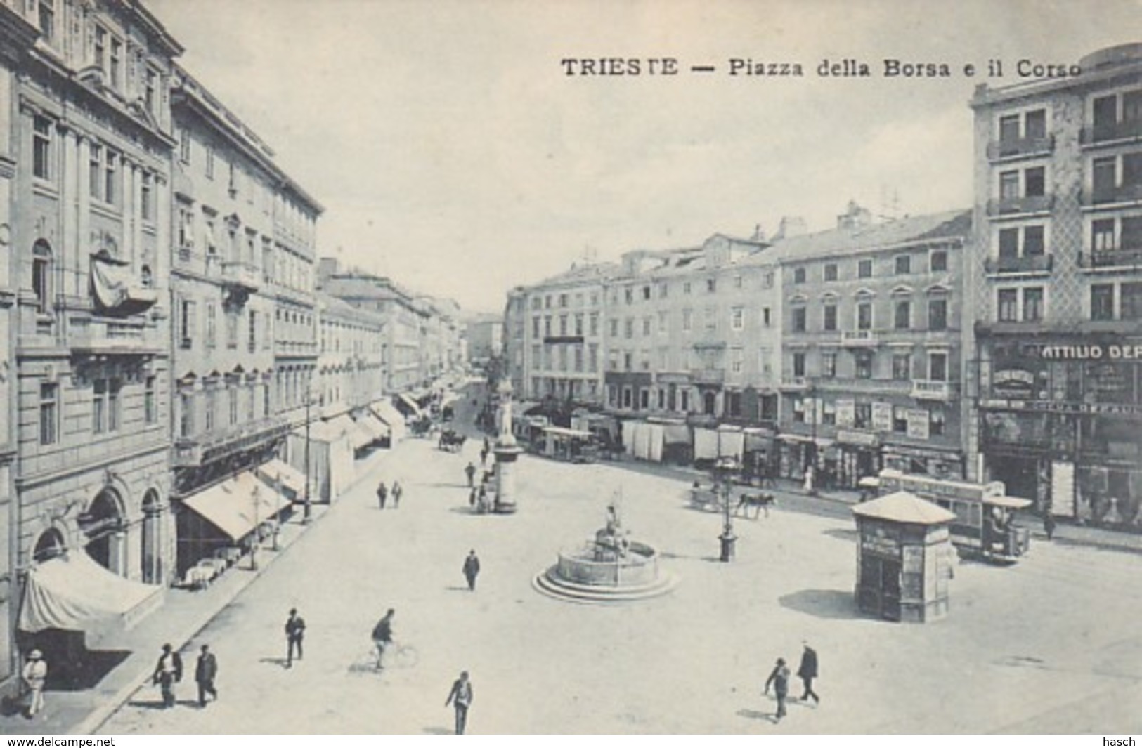 481138Trieste, Piazza Della Borsa E Il Corso. - Trieste