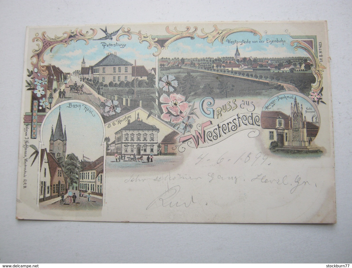 WESTERSTEDE , Gasthof ,Seltene Karte Um 1899 - Westerstede