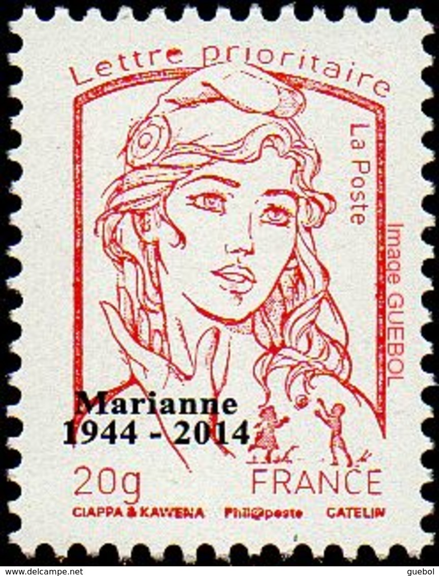 France Marianne De La Jeunesse Par Ciappa Et Kawena N° 4767_bc ** TVP Rouge 20g. Typographie Sans Phosphore Surchargé - 2013-2018 Marianne (Ciappa-Kawena)