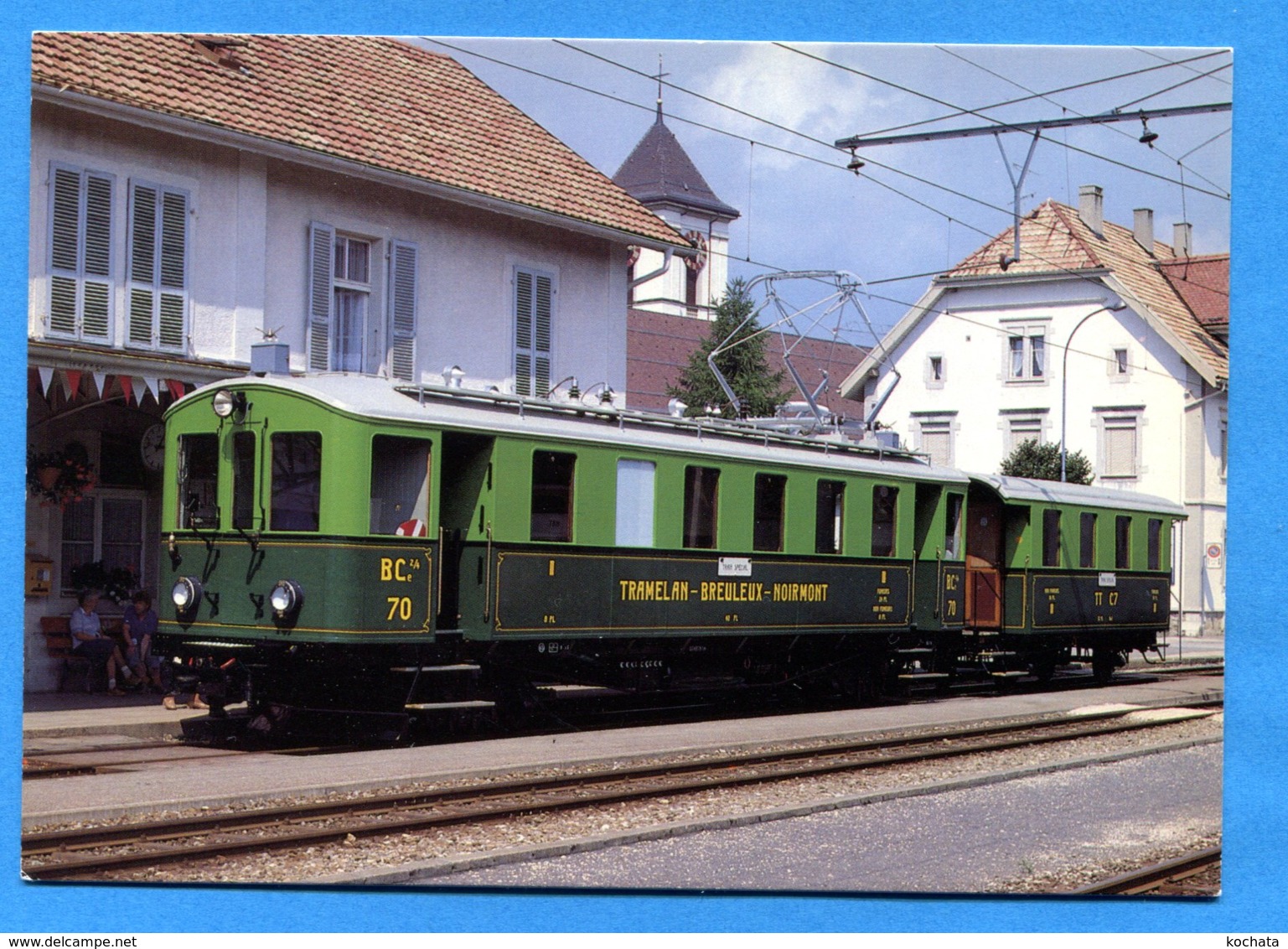 OLI169, Chemins De Fer Du Jura,Bahn,Train,Gare,Bahnhof,1984, Tramelan-Breuleux-Noiremont,Photo Gross, GF, Non Circulée - Les Breuleux