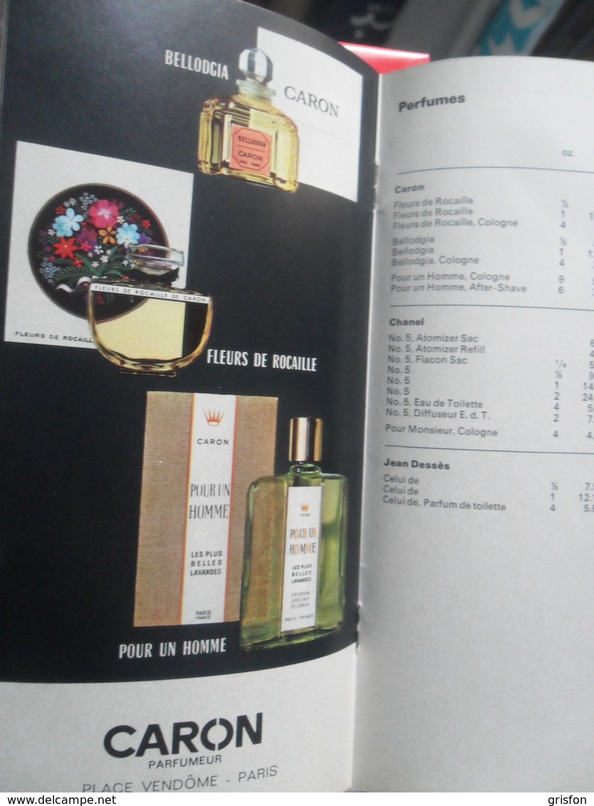 Tax Free Geneva Zurich Tabac Parfume - Magazines Inflight