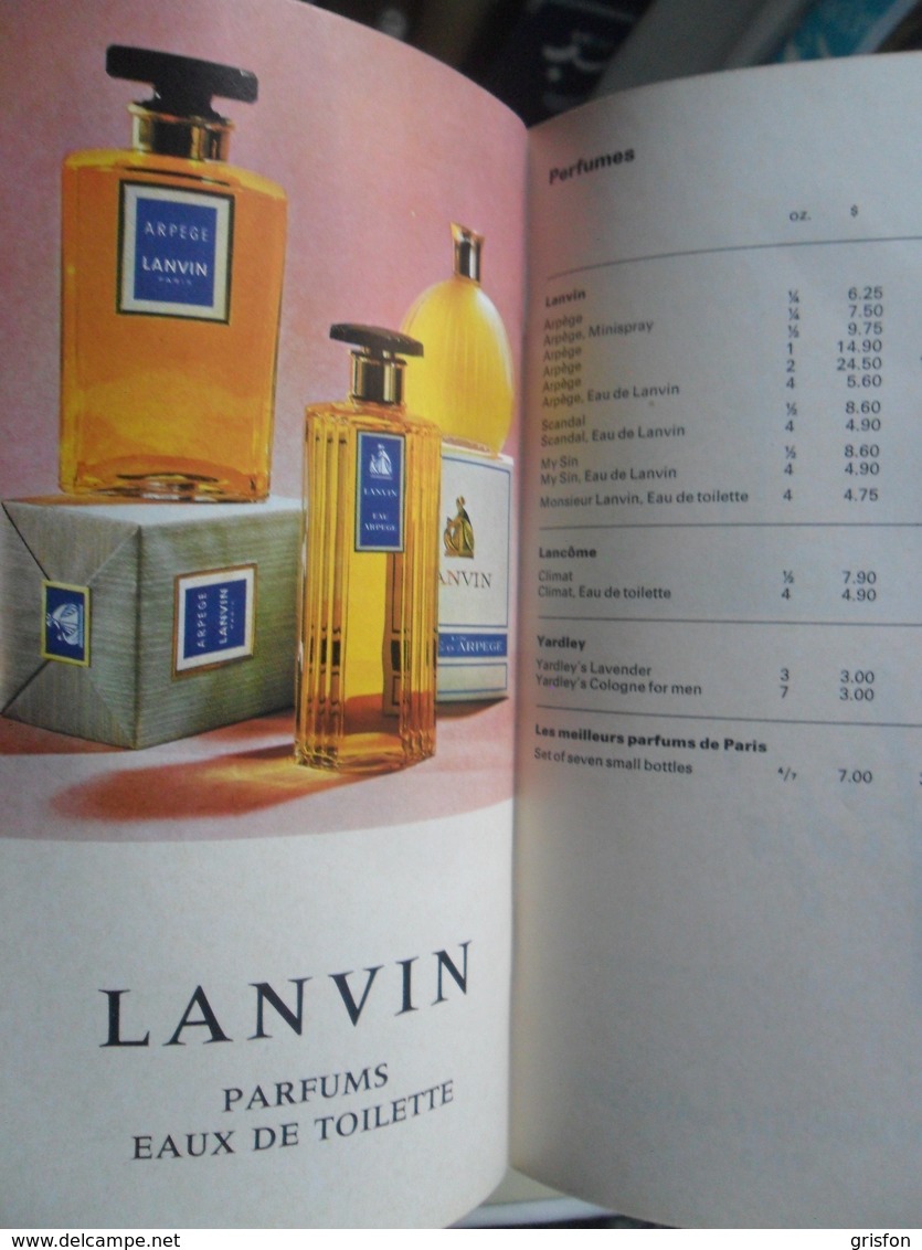 Tax Free Geneva Zurich Tabac Parfume - Inflight Magazines