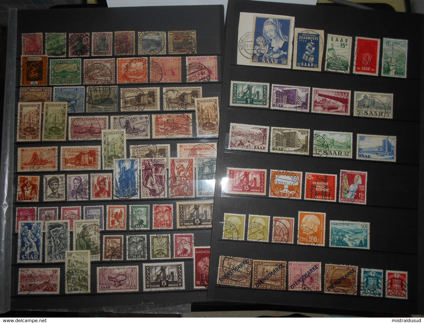 Sarre Lot De 80 Timbres Obliteres - Collections, Lots & Series