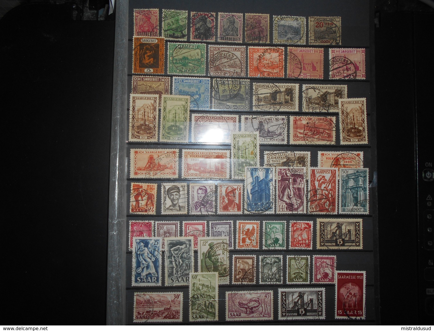 Sarre Lot De 80 Timbres Obliteres - Collections, Lots & Series