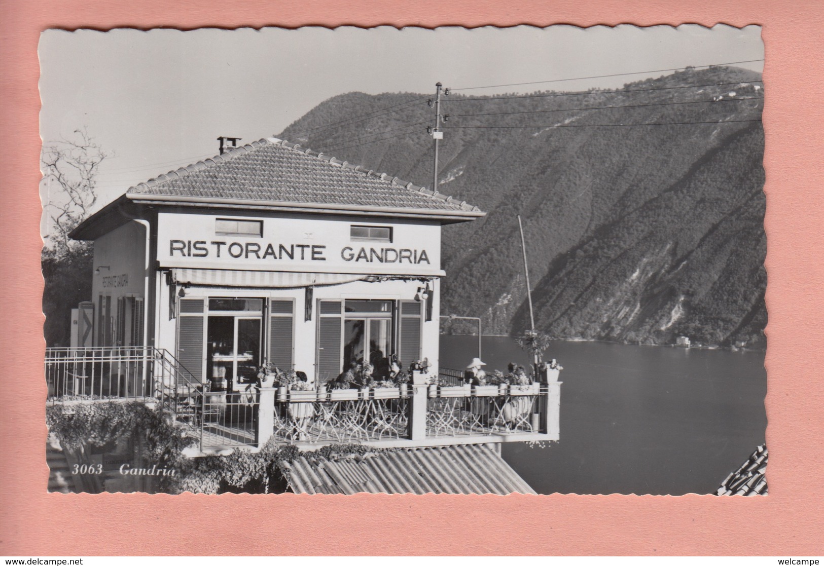 OLD POSTCARD - SWITZERLAND - SCHWEIZ -  SUISSE -    RISTORANTE GANDRIA - Gandria 