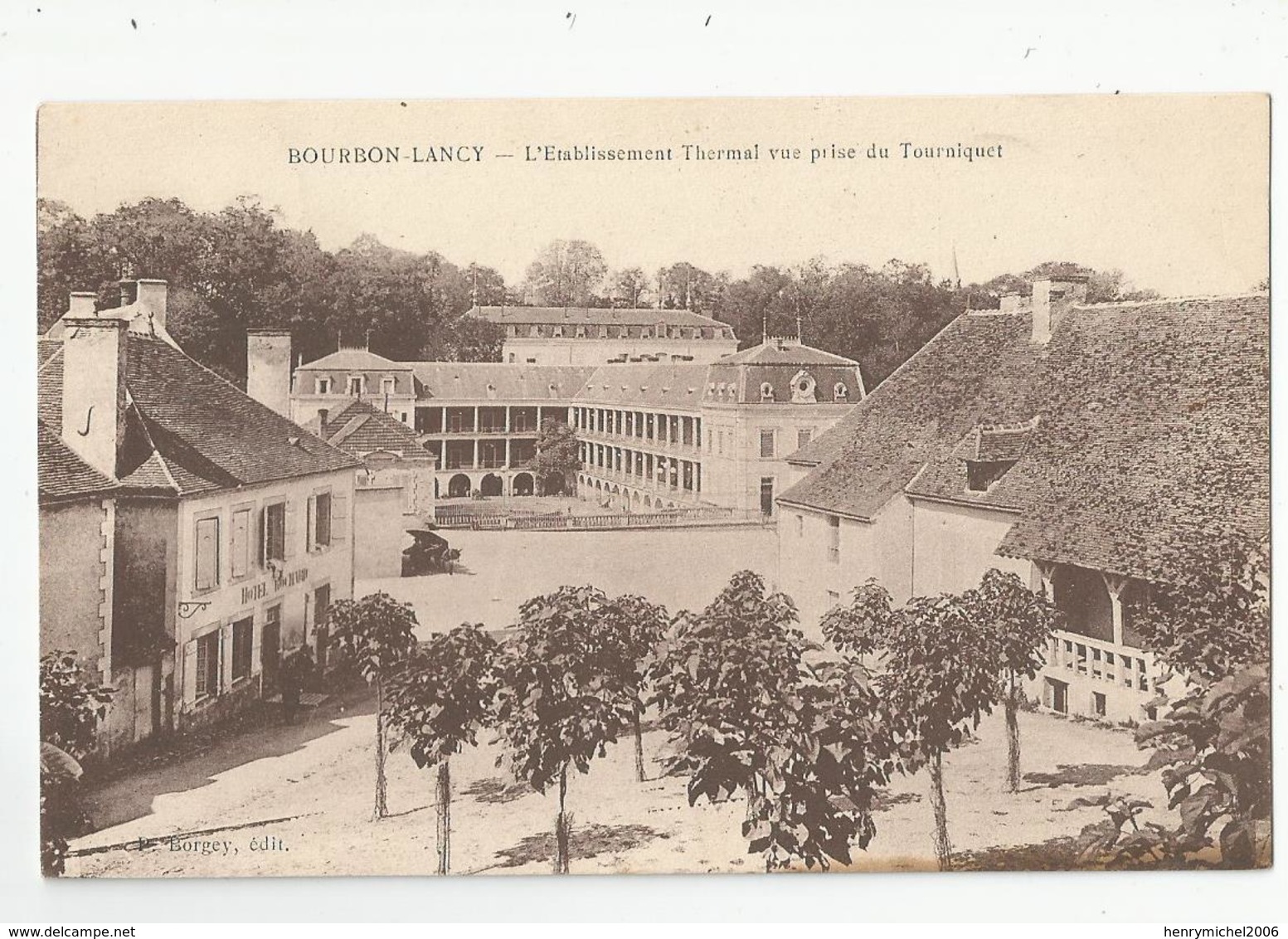 71 Bourbon Lancy L'établissement Thermal Vue Prise Du Tourniquet - Autres & Non Classés