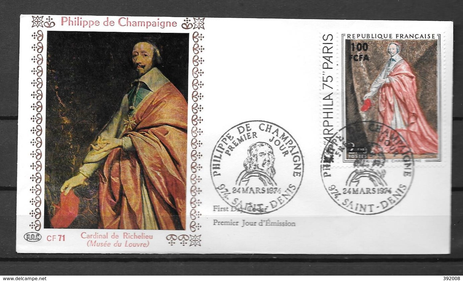 1974 - 10 - 423 - Richelieu - Storia Postale