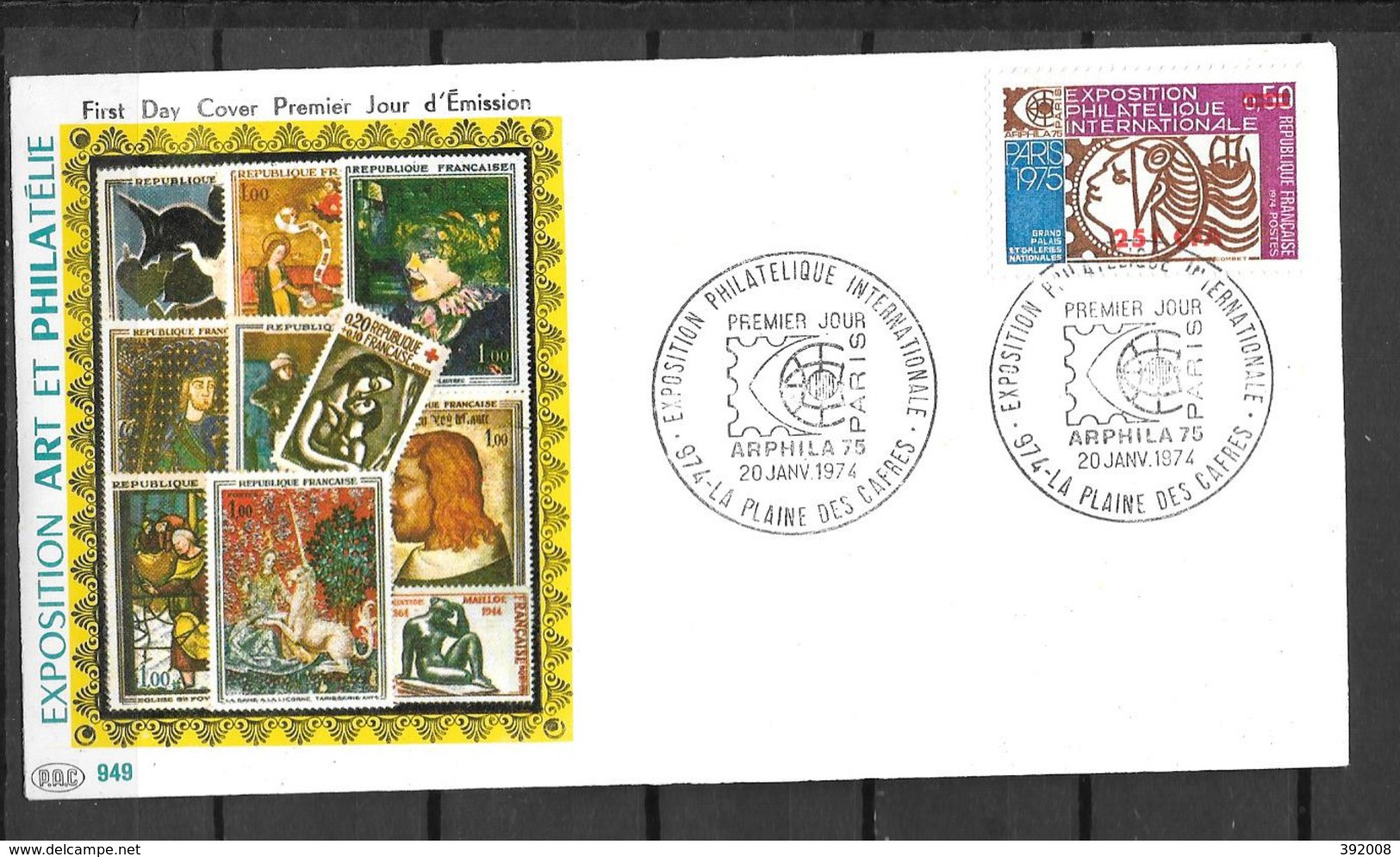 1974 - 9 - 421 - Arphila - Storia Postale