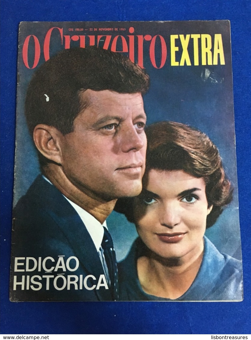 VERY RARE BRAZILIAN MAGAZINE O CRUZEIRO EXTRA EDIÇÃO HISTORICA ALL ABOUT KENNEDY DEATH AND HIS FAMILY 1963 - Revues & Journaux