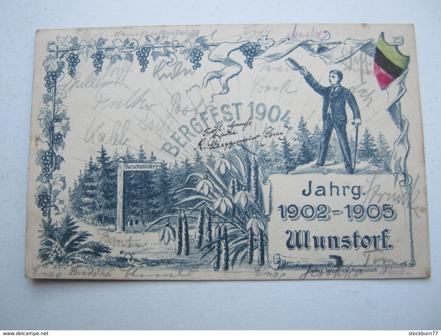WUNSTORF, Bergfest 1905 , Seltene Karte Um 1904 - Wunstorf