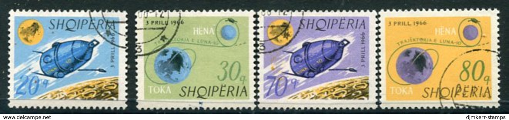 ALBANIA 1966  Luna 10 Moon Probe Used  Michel 1067-70 - Albanie