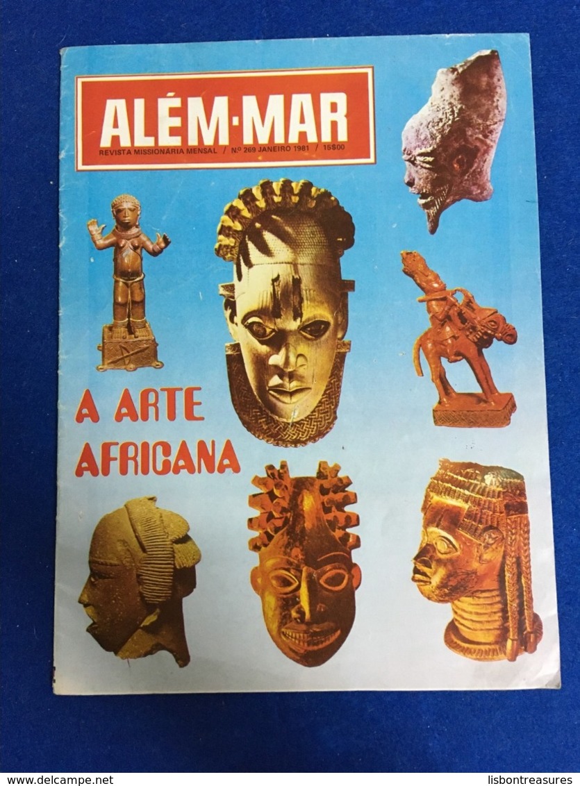 VERY RARE PORTUGUESE MAGAZINE ALEM MAR ABOUT AFRICAN ART " A ARTE AFRICANA " 1981 - Revues & Journaux