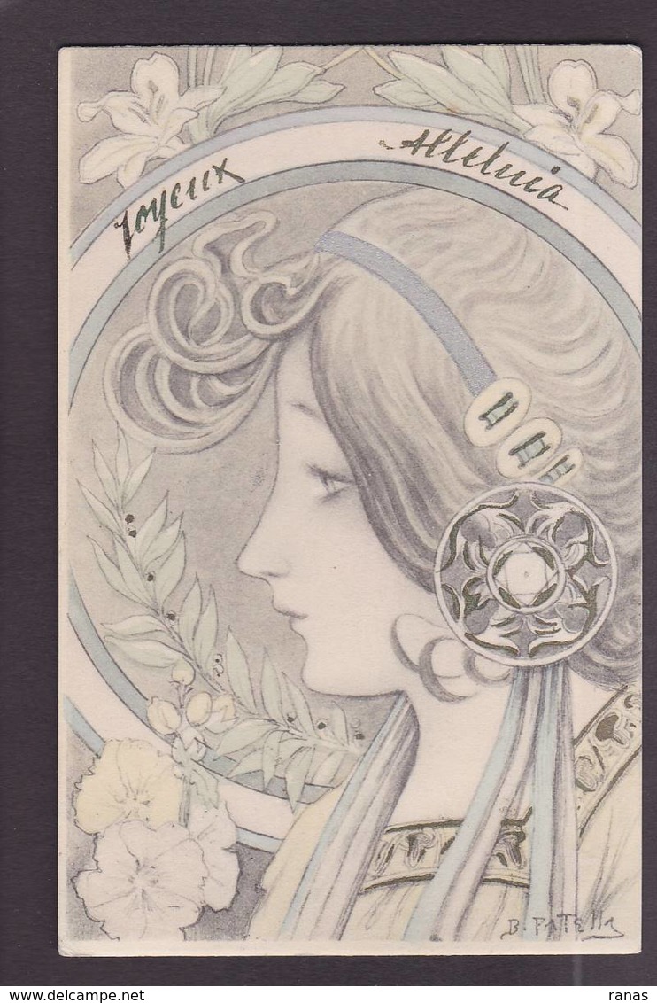 CPA Patella Art Nouveau Femme Women Circulé - Sonstige & Ohne Zuordnung