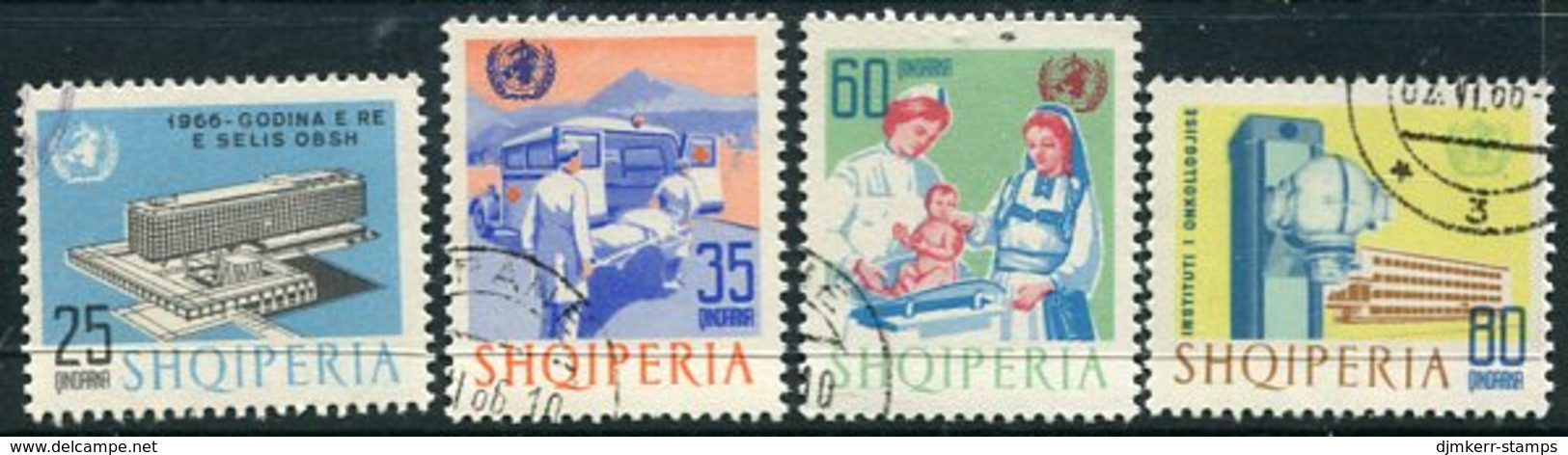 ALBANIA 1966 World Health Organisation Used  Michel 1056-59 - Albanien