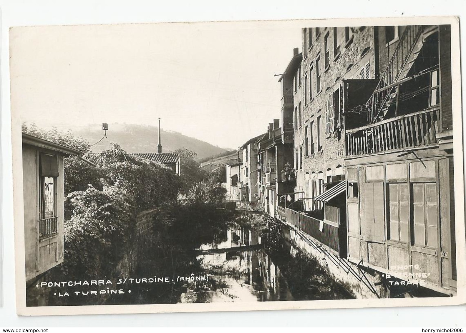 69 Pontcharra Sur Turdine Carte Photo étienne Tarare - Pontcharra-sur-Turdine