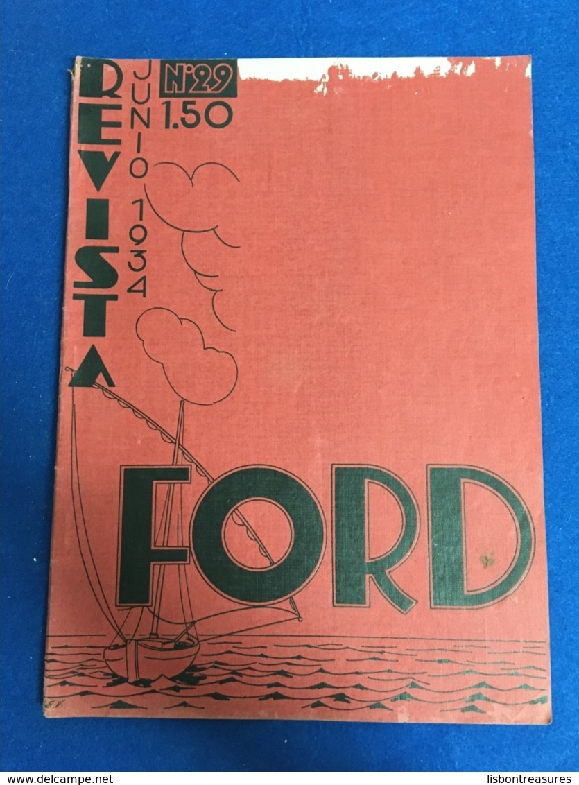 VERY RARE SPANISH MAGAZINE REVISTA FORD   Nº29 1934 W/ PHOTOS OF FORD CARS FACTORY AND OTHERS - [1] Tot 1980