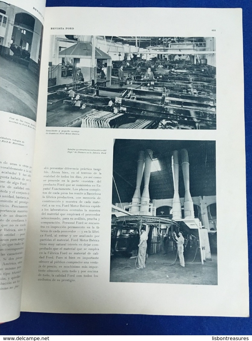 VERY RARE SPANISH MAGAZINE REVISTA FORD   Nº29 1934 W/ PHOTOS OF FORD CARS FACTORY AND OTHERS - [1] Tot 1980