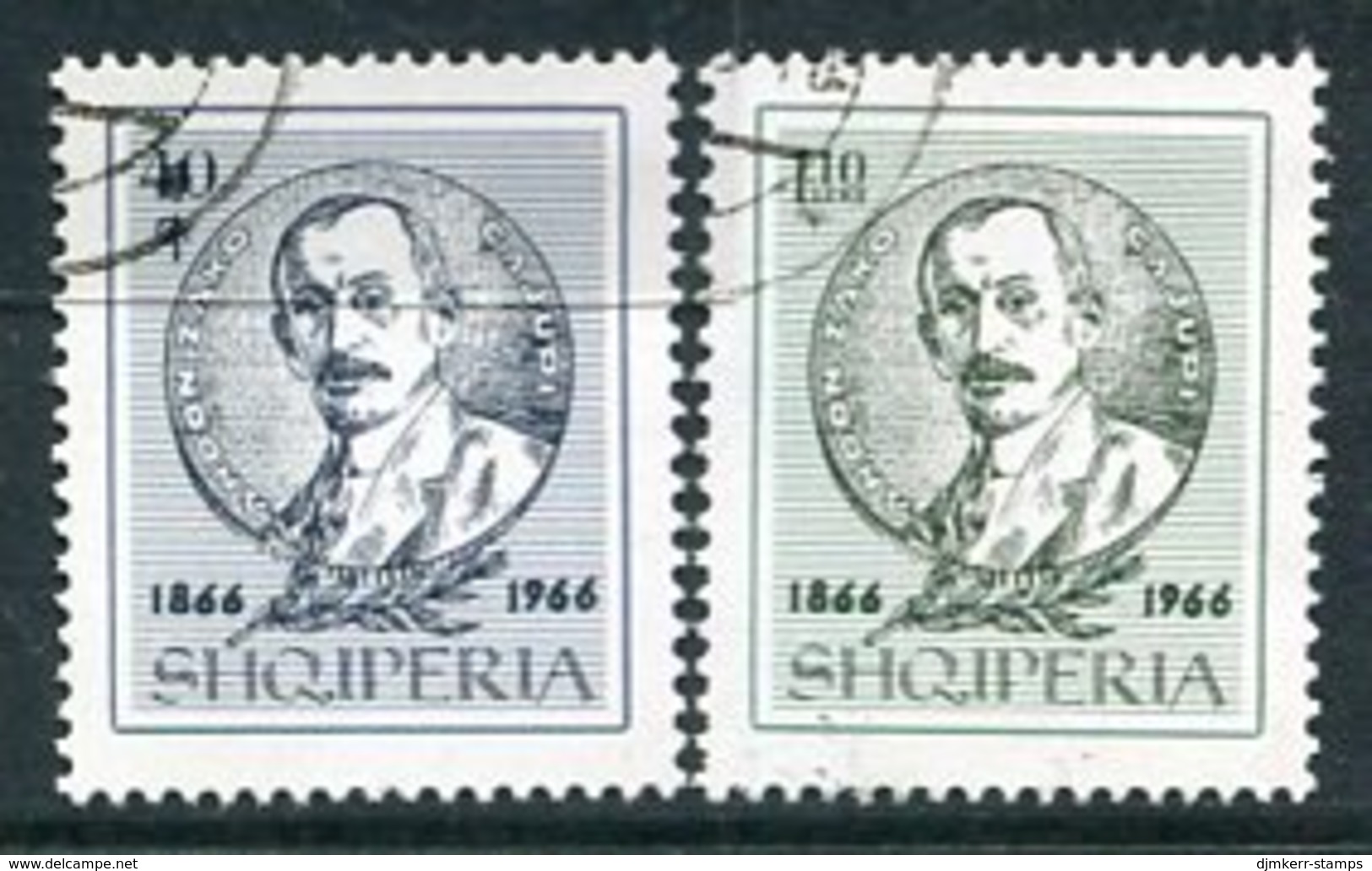 ALBANIA 1966 Cajupi Birth Centenary Used   Michel 1046-47 - Albanie