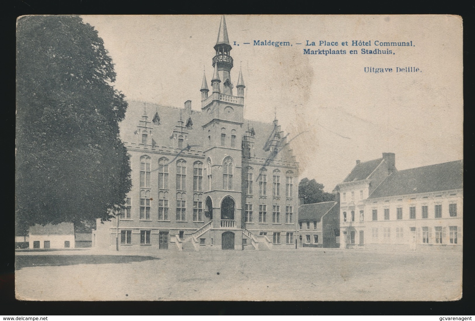 MALDEGEM  LA PLACE ET HOTEL COMMUNAL - Maldegem