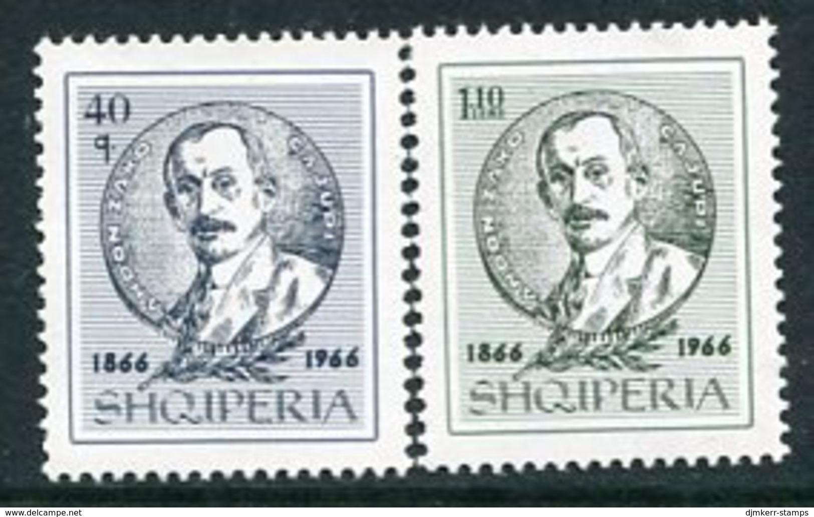 ALBANIA 1966 Cajupi Birth Centenary MNH / **   Michel 1046-47 - Albanien