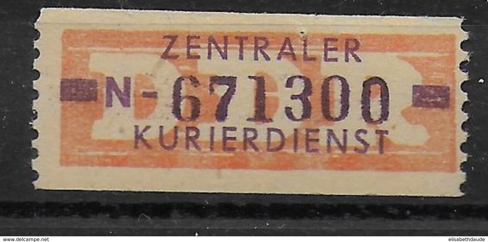 DDR - 1958 - TIMBRE De SERVICE RARE ZKD ** MNH - N = ERFURT - Mint