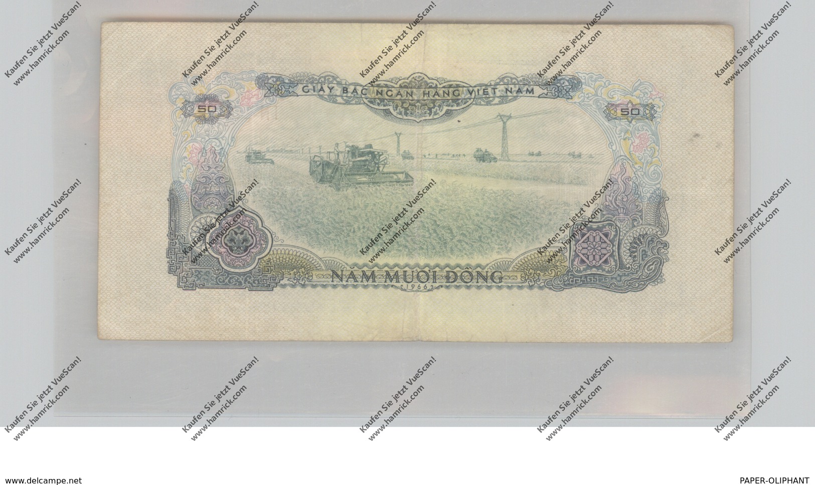 BANKNOTE - VIETNAM, Pick 44, 50 Dong 1966 - Vietnam