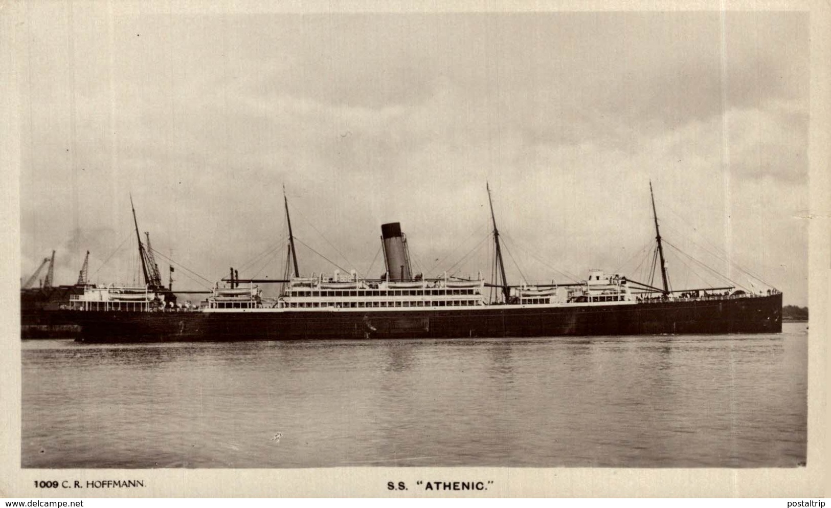 RPPC SS ATHENIC - Paquebote