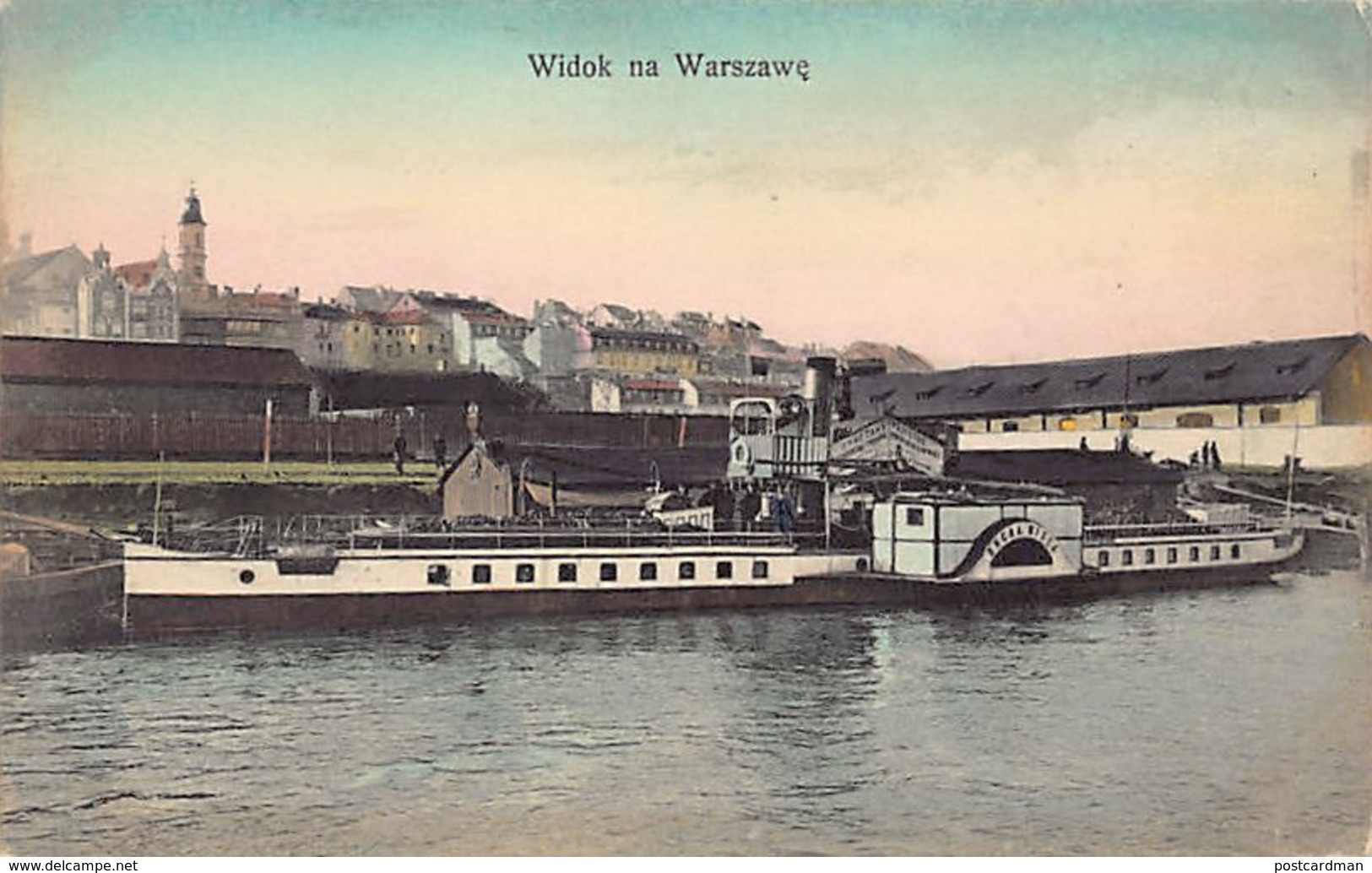 Poland - WARSZAWA - Widok Na Warszawe – Paddle Boat Wisla - Publ. K. Wojutynskiego 388. - Polonia