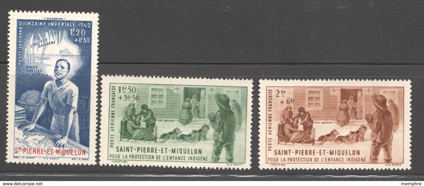 Pour La Protection De L'enfance Indigène Et Quinzaine Impériale PA 1-3 * - Unused Stamps