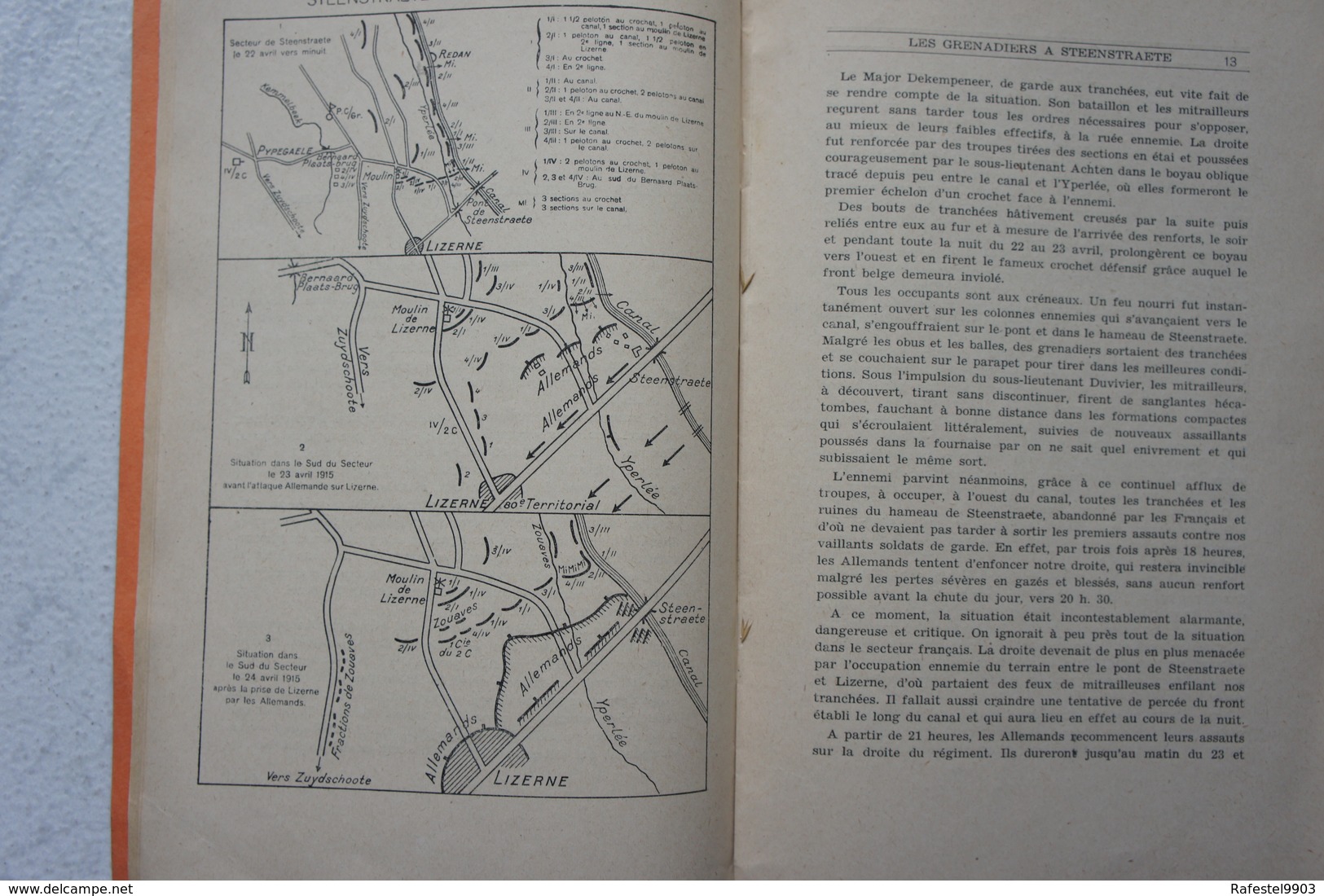 Livre Les Grandiers à STEENSTRAETE BATAILLE DE L'YSER IJSER ABL Armée Belge Guerre 1914-18 WW1 - Weltkrieg 1914-18