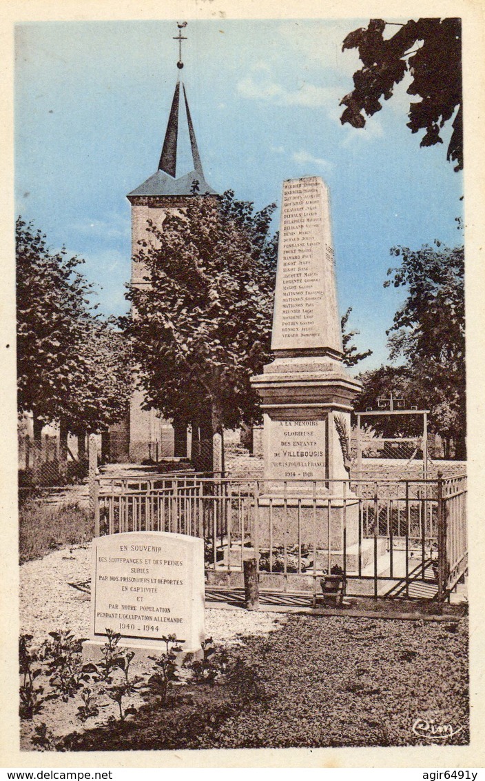 - VILLEBOUGIS (89) - Monument Aux Morts Et Eglise   -13472- - Villebougis