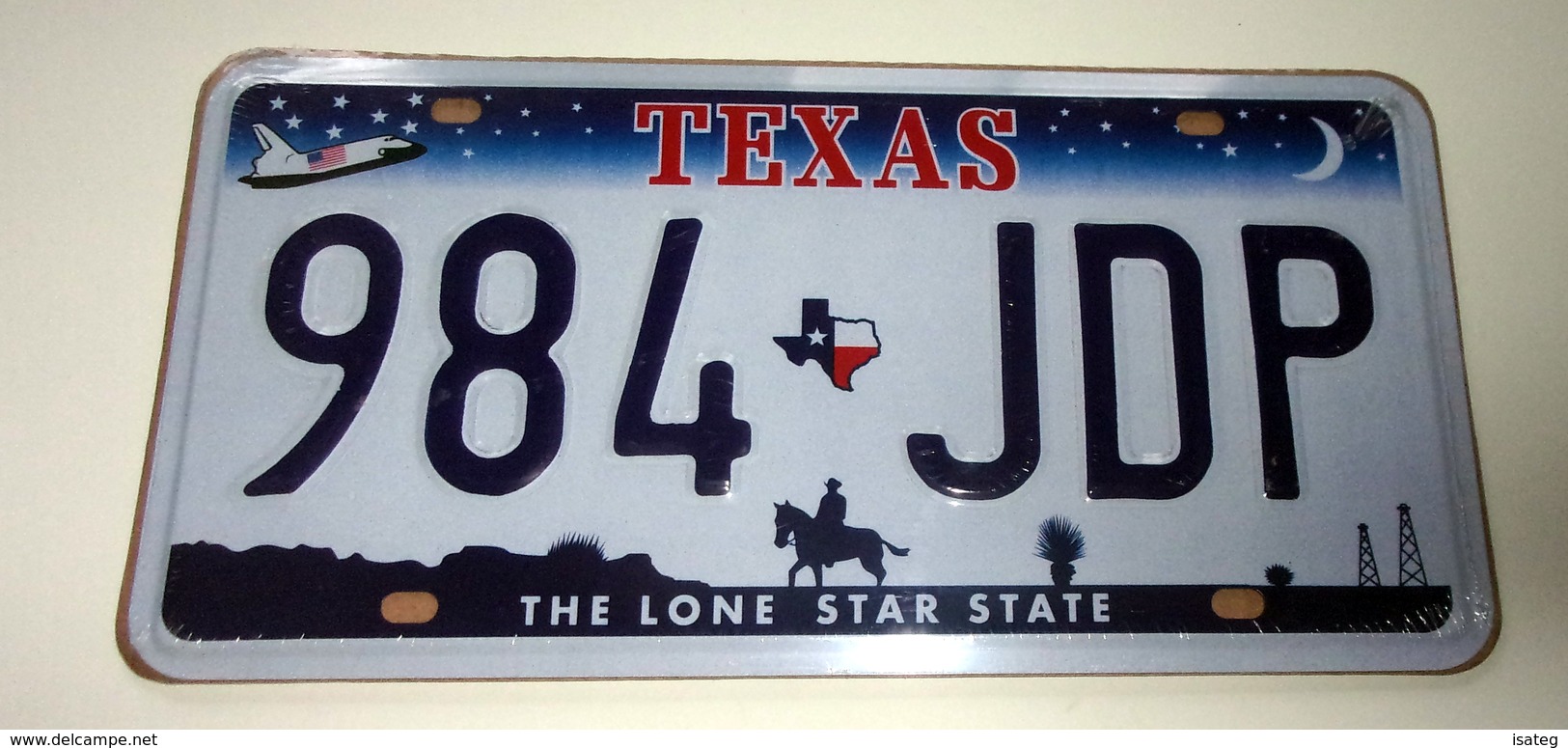 Plaque En Métal Texas - 984 Jdp - The Lone Star State - Plaques En Tôle (après 1960)
