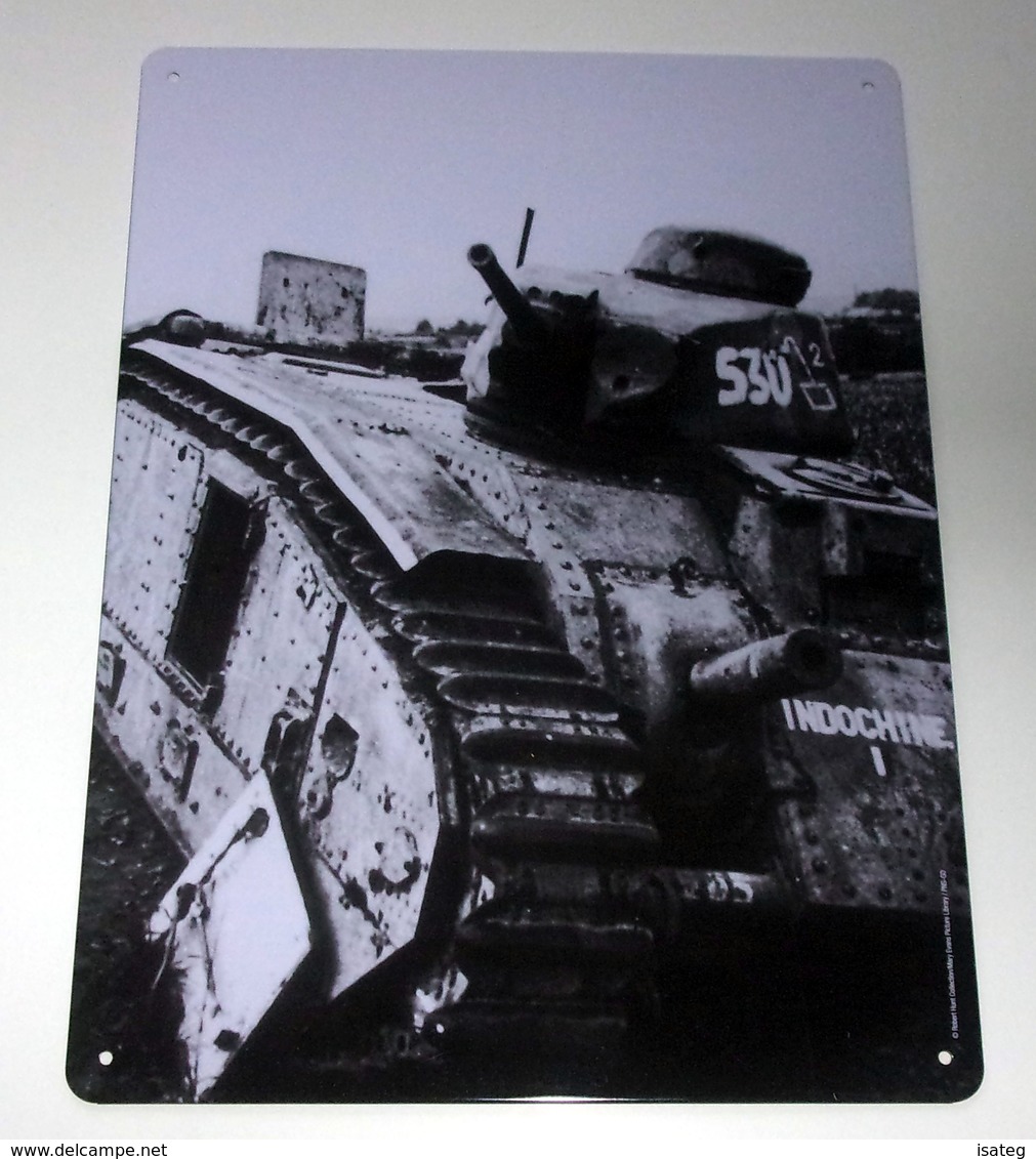 Plaque En Métal TANK - Plaques En Tôle (après 1960)