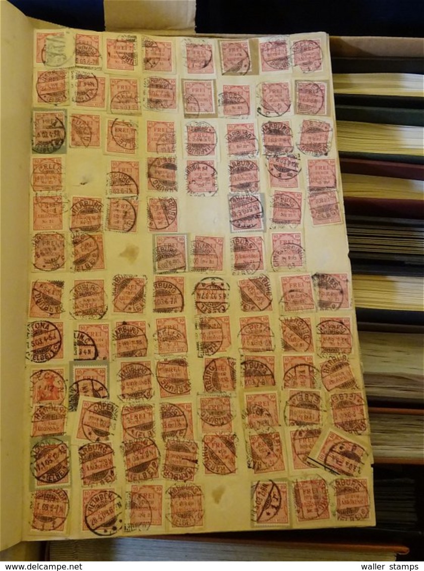 Lot With German Stamps In Albums FREE SCHIPPING IN THE EUROPEAN UNION - Kilowaar (min. 1000 Zegels)