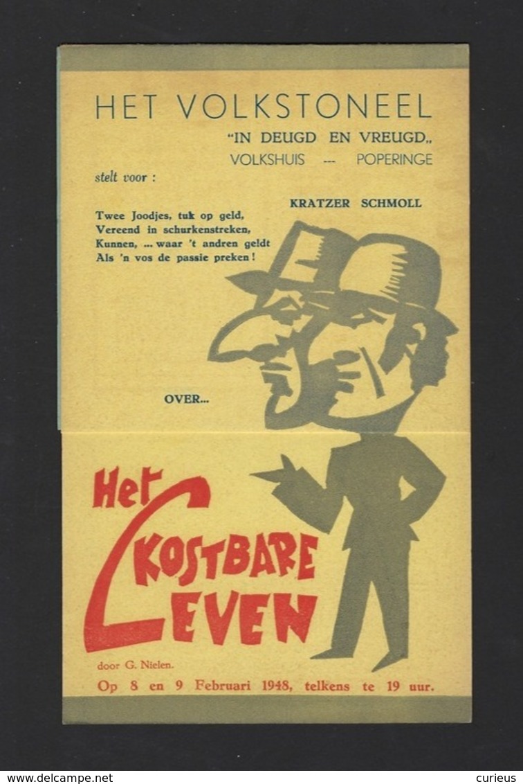 POPERINGE * VOLKSTONEEL * IN DEUGD EN VREUGD * " HET KOSTBARE LEVEN " * 1948 * VEEL RECLAMES * 8 PP * 18 X 11 CM - Poperinge