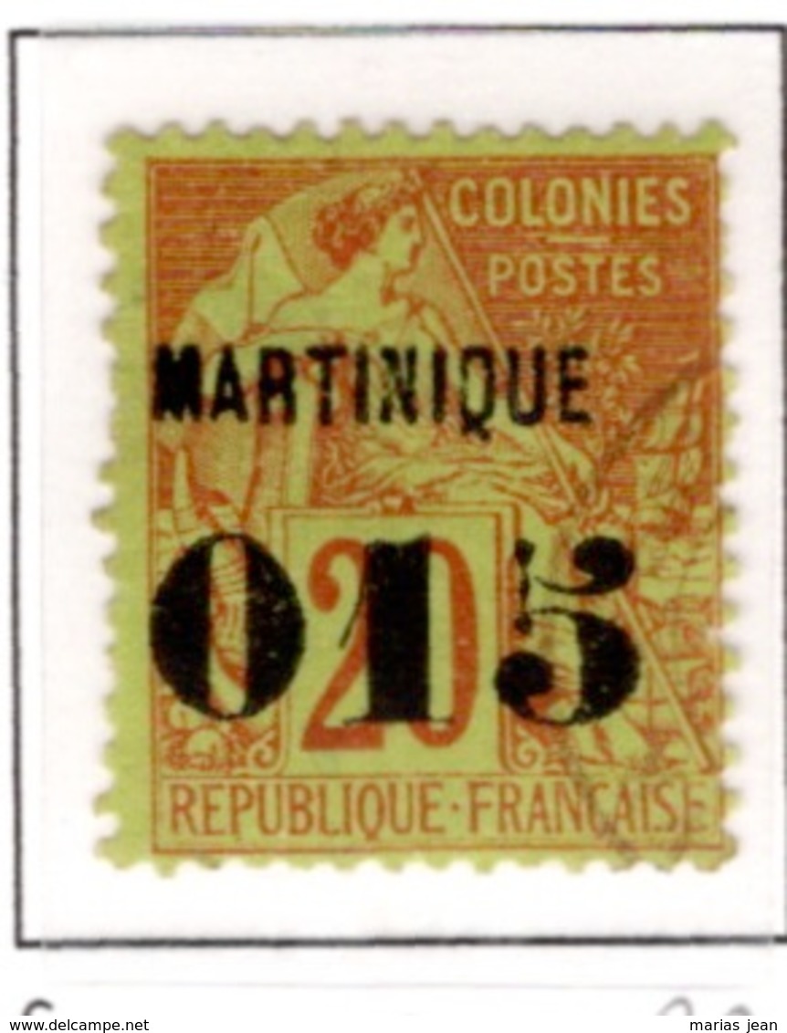 Ex Colonie Française  *  Martinique *  Poste  6  Obl - Oblitérés