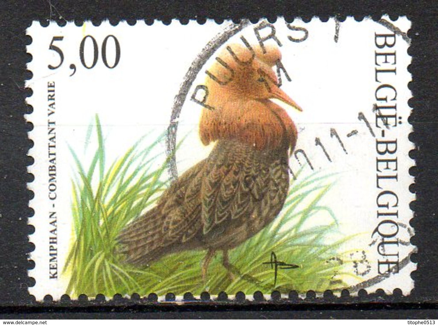 BELGIQUE. N°3134 Oblitéré De 2002. Combattant Varié. - Grey Partridge