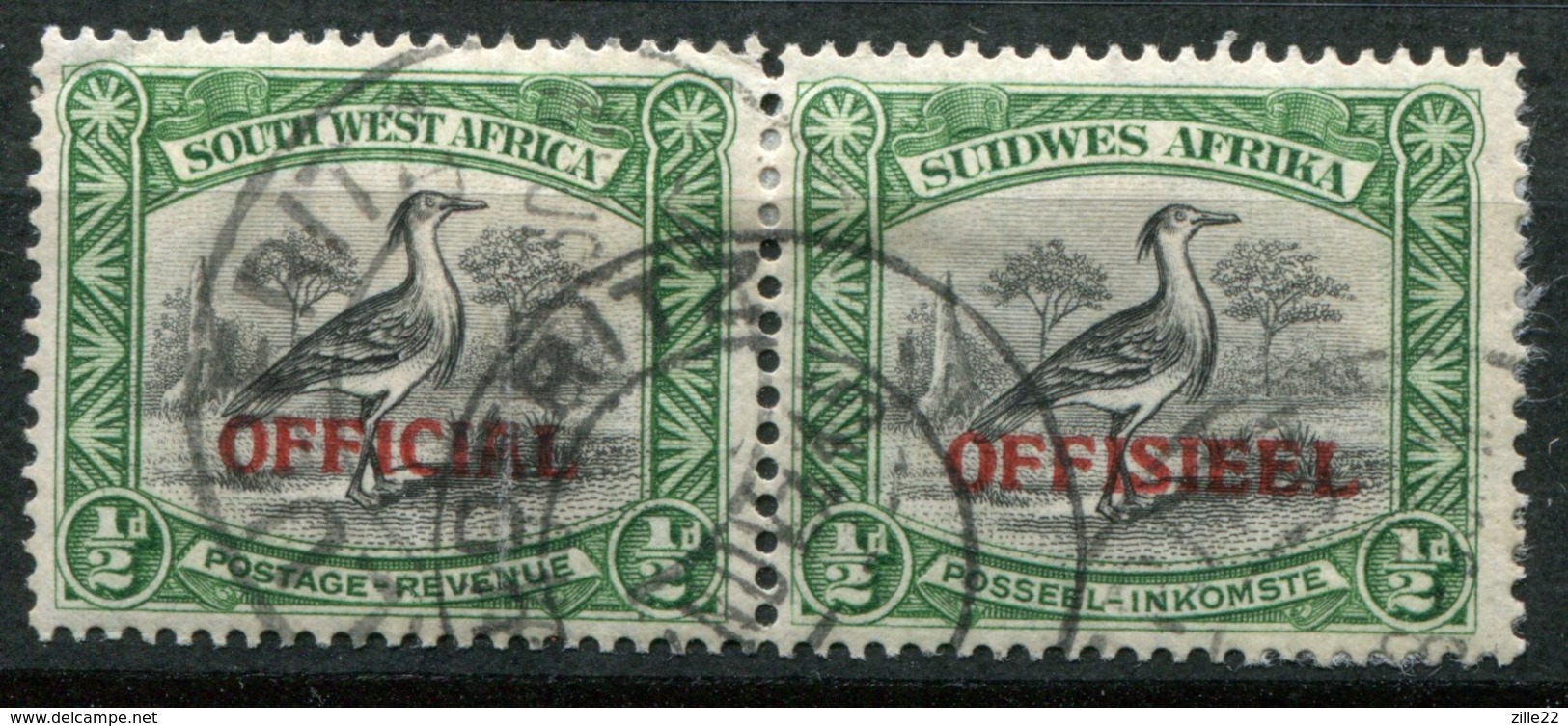 Südwestafrika Dienstmarken Mi# 35/36 Paarstück Gestempelt - South West Africa (1923-1990)