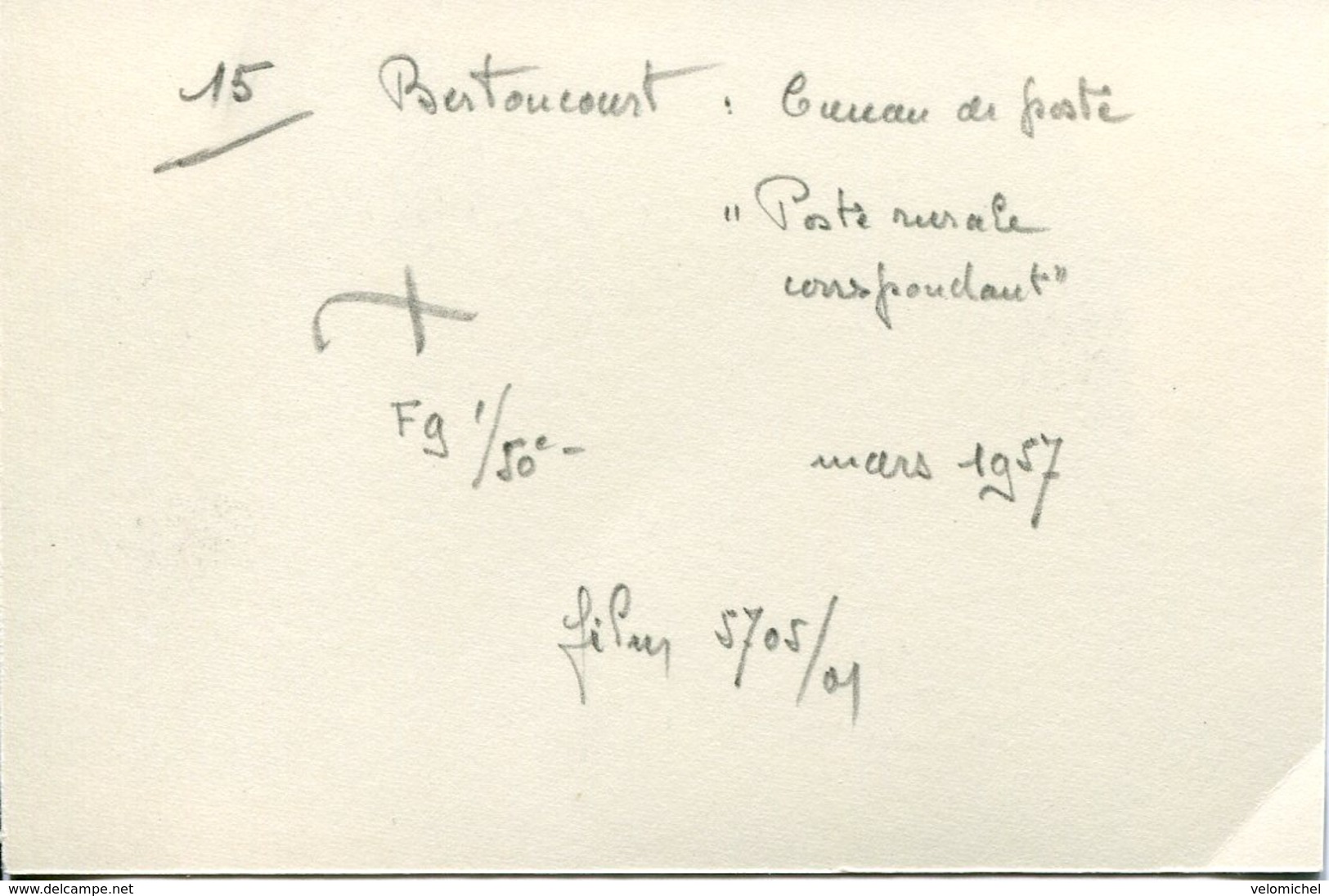 Ardennes.BERTONCOURT. Poste Rurale Correspondant N°3 Circuit Postal RETHEL Nord - Sonstige & Ohne Zuordnung