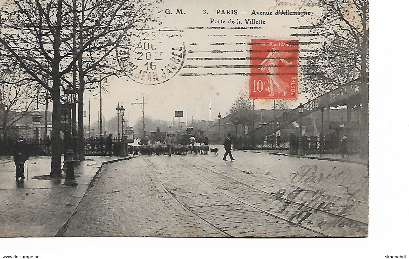 PARIS - Avenue D'Allemagne - Porte De La Villette - Troupeaux De Moutons - Arrondissement: 19