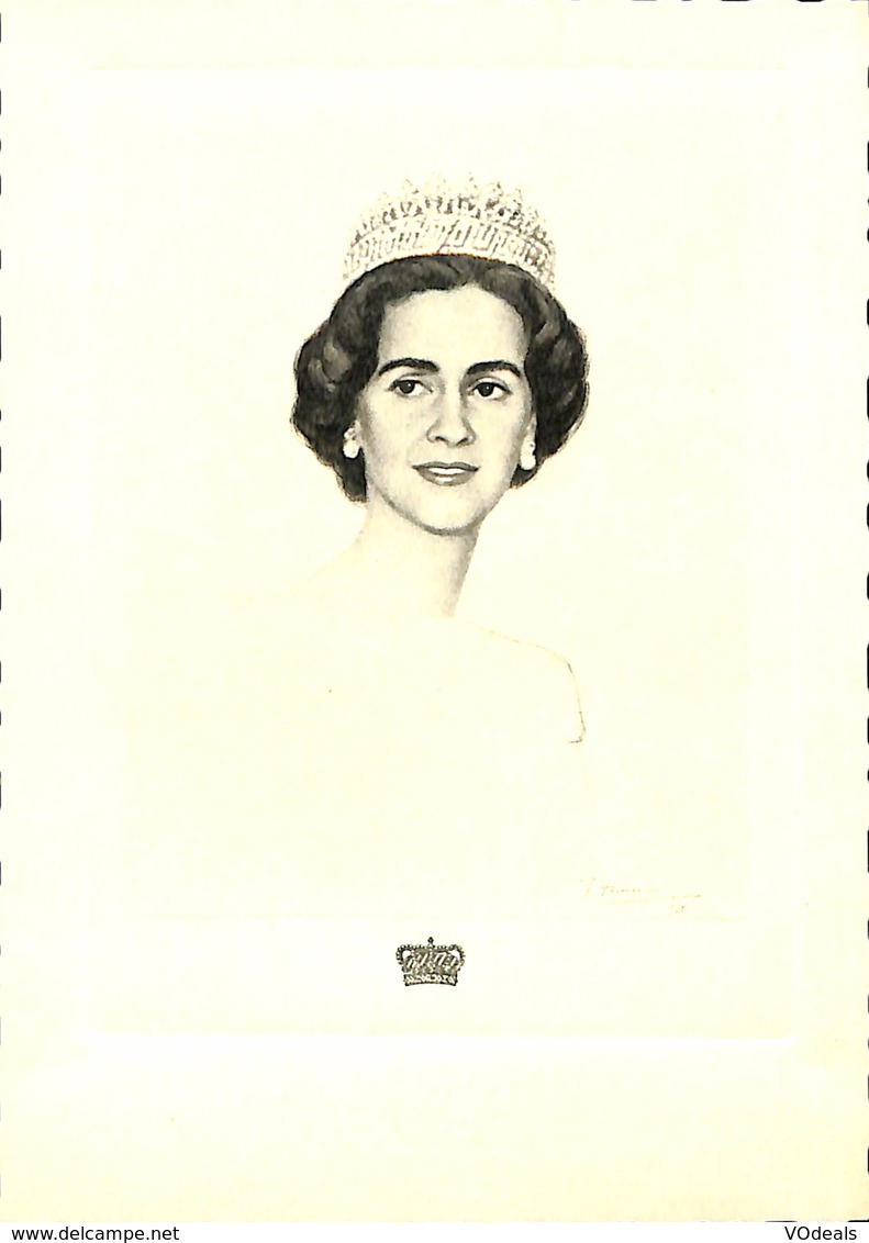 CPA - Famille Royale Belge - S.M. La Reine Fabiola - Royal Families