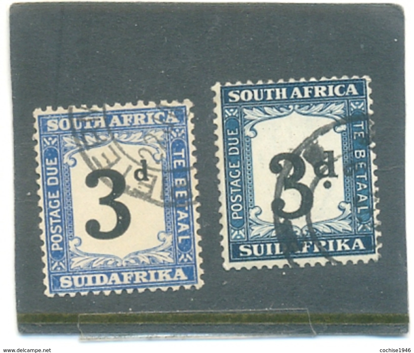 1927 AFRIQUE DU SUD " Taxe Y & T N° 20 Dent.14 Et 1931  N°27 Dent 15 X 14  ( * ) Les 2 Timbres - Nuova Repubblica (1886-1887)