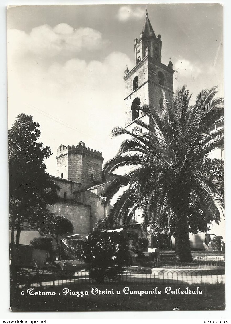 Y5174 Teramo - Piazza Orsini E Campanile Della Cattedrale / Viaggiata 1957 - Teramo