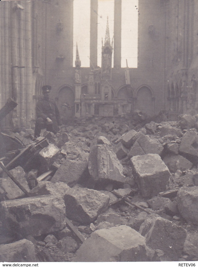 ( 02 ) - Saint Gobain Inneres Von Kirche Photo Allemande 1° Guerre - Other & Unclassified