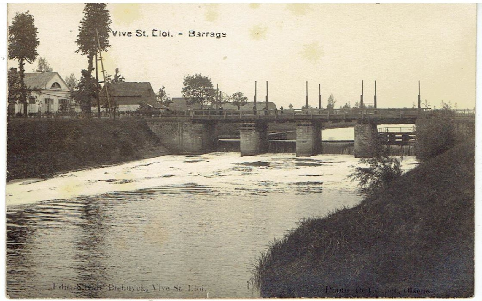 Vive St Eloi - Sint-Eloois-Vijve - Waregem - Barrage - Leiezicht  - Carte Photo - Fotokaart - Waregem