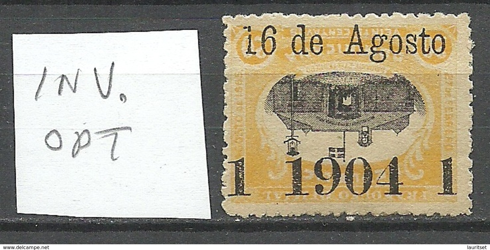 DOMINICANA 1904 Michel 114 K Variety INVERTED OPT ERROR * - Dominican Republic