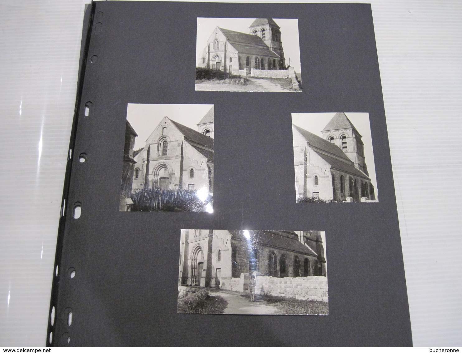 Dossier De 34 Photos 1971   01 BERZY-le-SEC église Etc  Non Collées TBE - Lieux