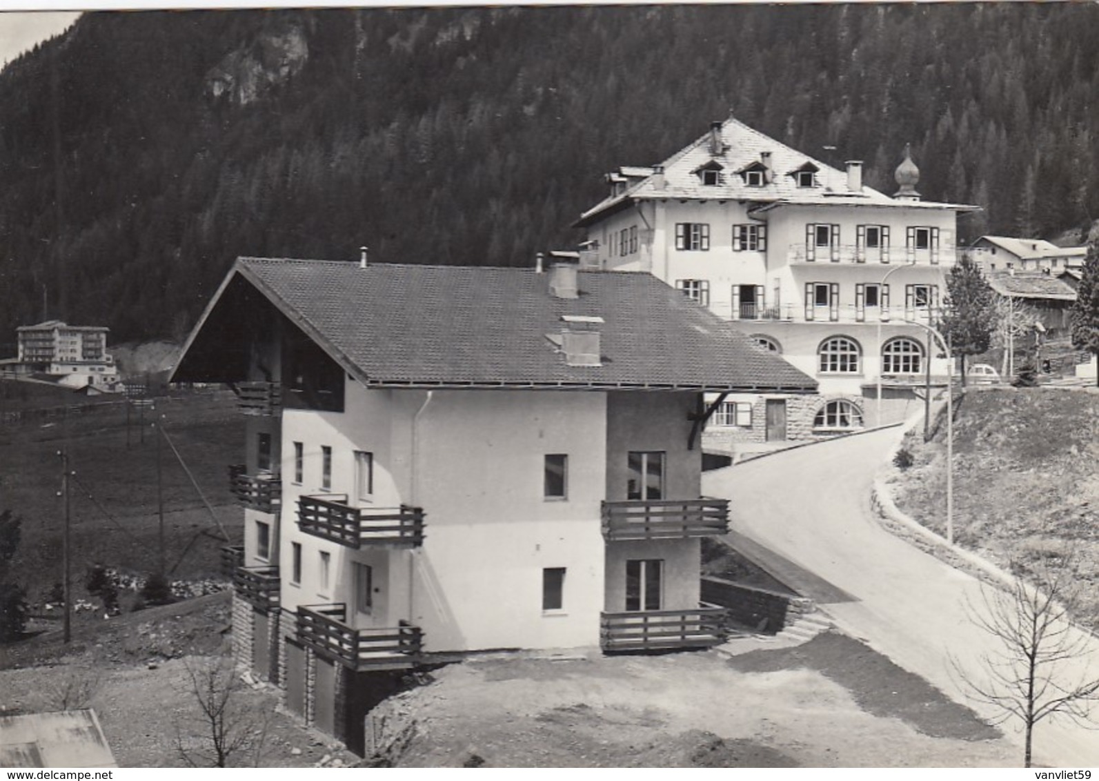 CANAZEI-TRENTO-HOTEL=BERNARD=-CARTOLINA NON VIAGGIATA ANNO 1955-1960 - Trento